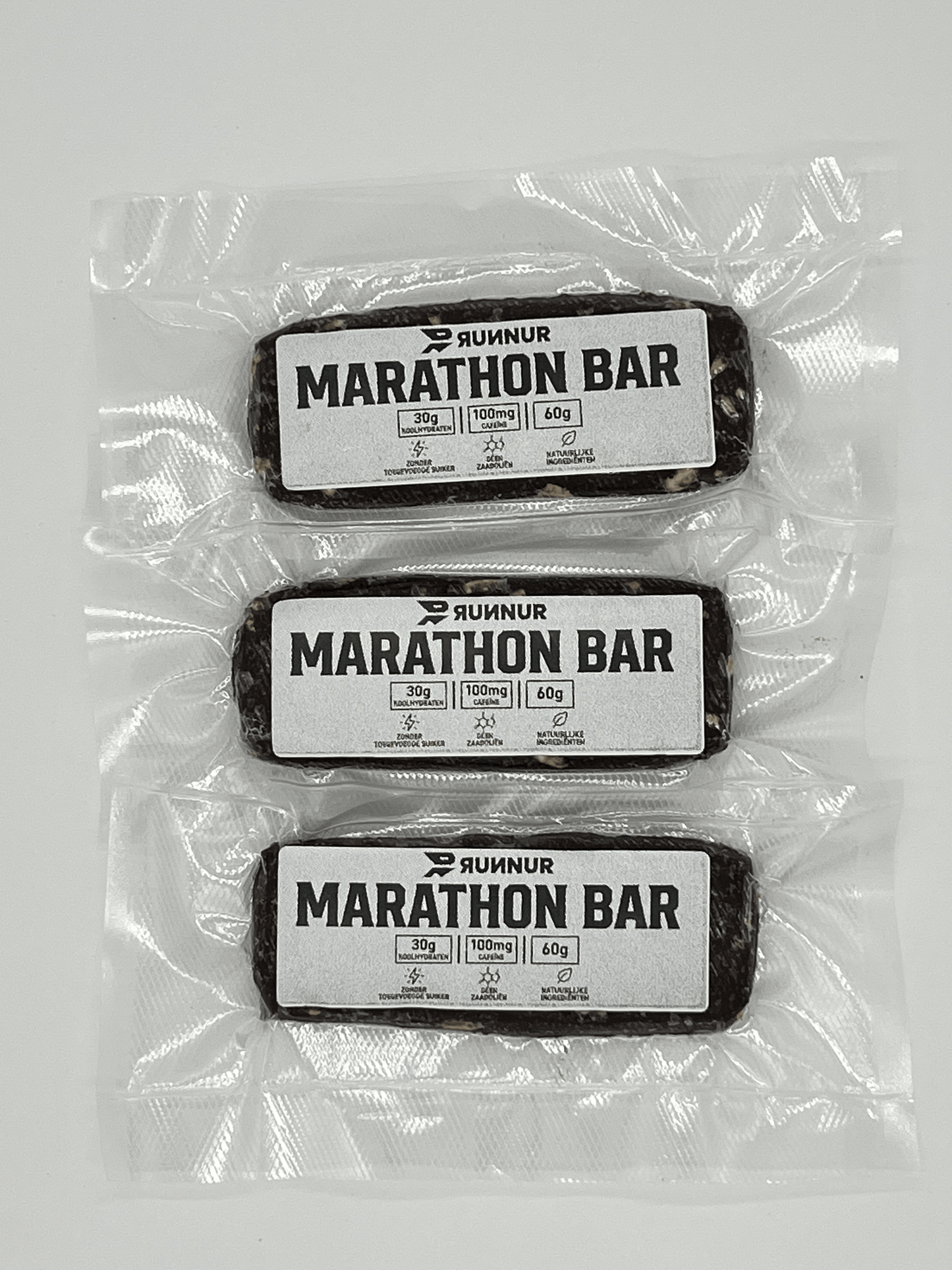 RUNNUR Marathon Bar – 3-Pack (60g)