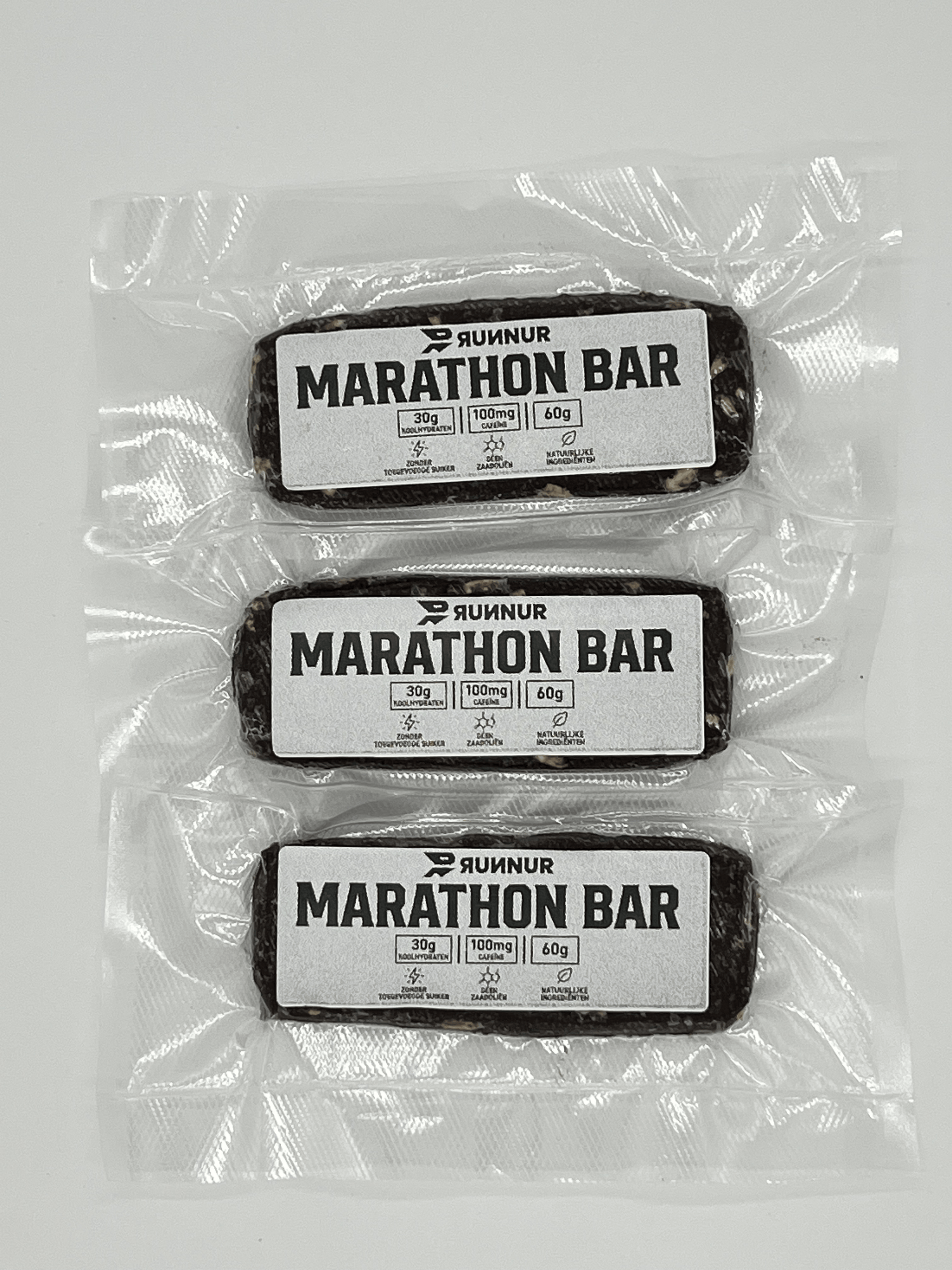 RUNNUR Marathon Bar – 3-Pack (60g)