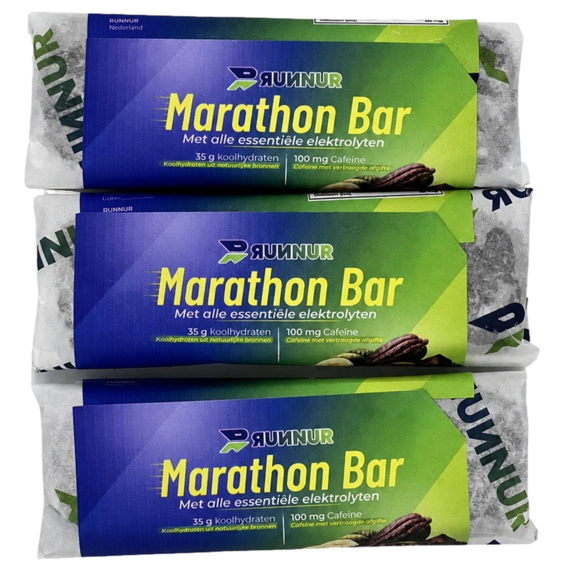 RUNNUR Marathon Bar 3-pack voor de halve marathon