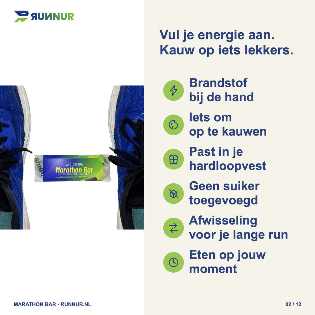 RUNNUR Marathon Bar – voordelen