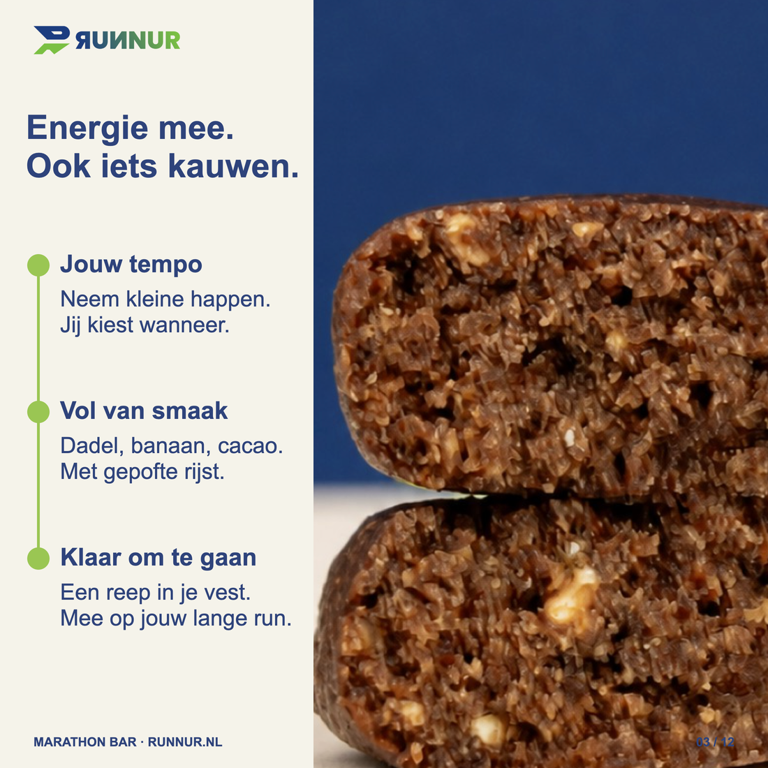 RUNNUR Marathon Bar – smaak en bite