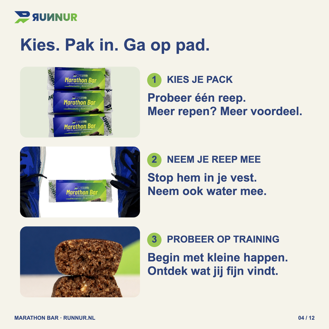 RUNNUR Marathon Bar – zo neem je hem mee