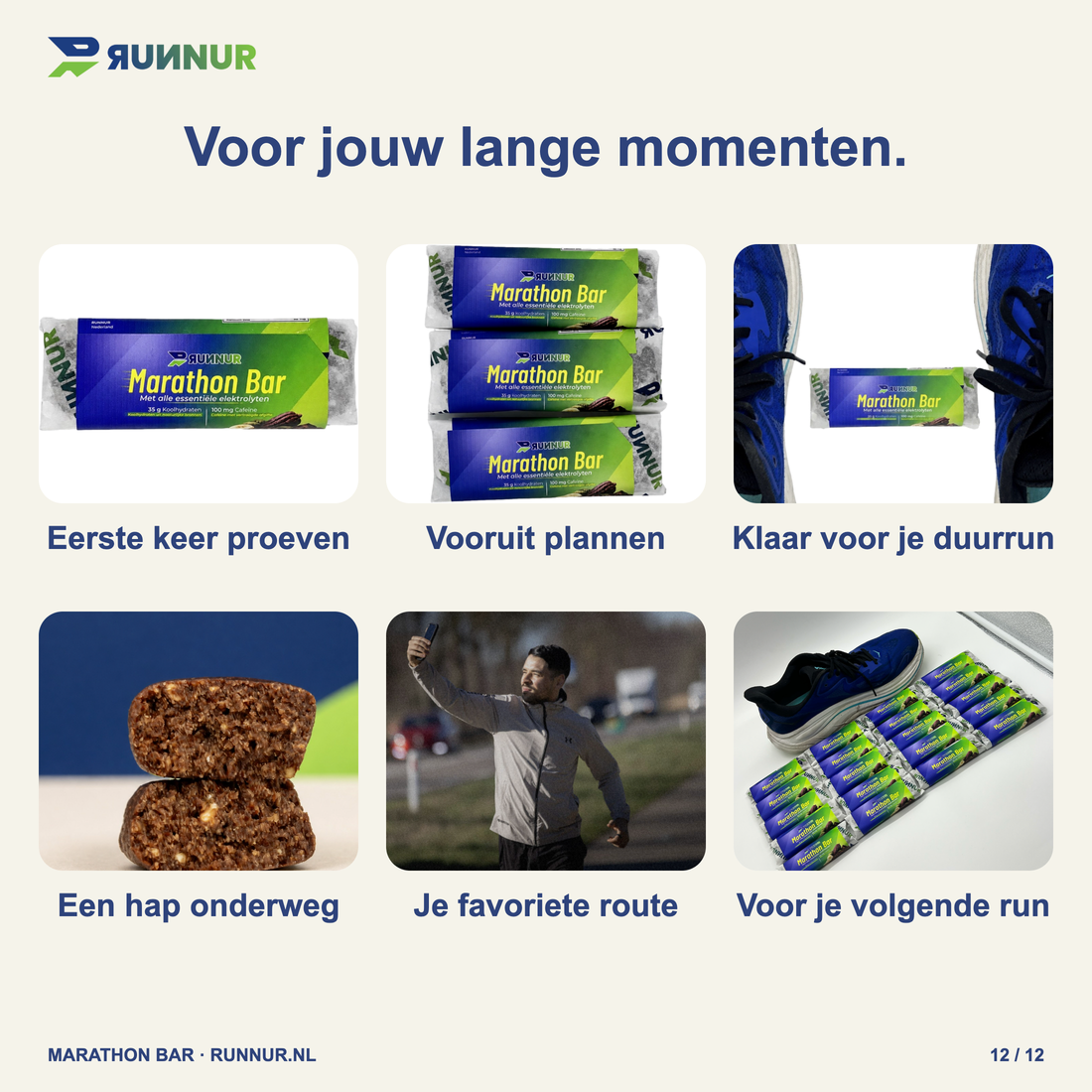RUNNUR Marathon Bar – jouw momenten