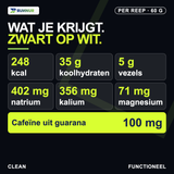 Mobile-first voedingswaarden en elektrolyten per Marathon Bar